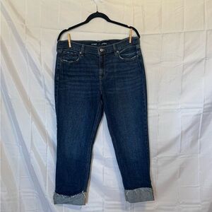 Old Navy Dark Blue Ankle Jeans